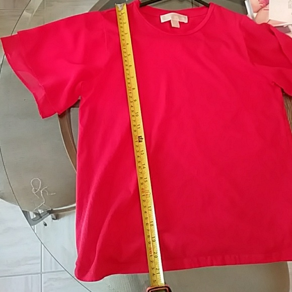 Michael kors P/M red top - Picture 4 of 5